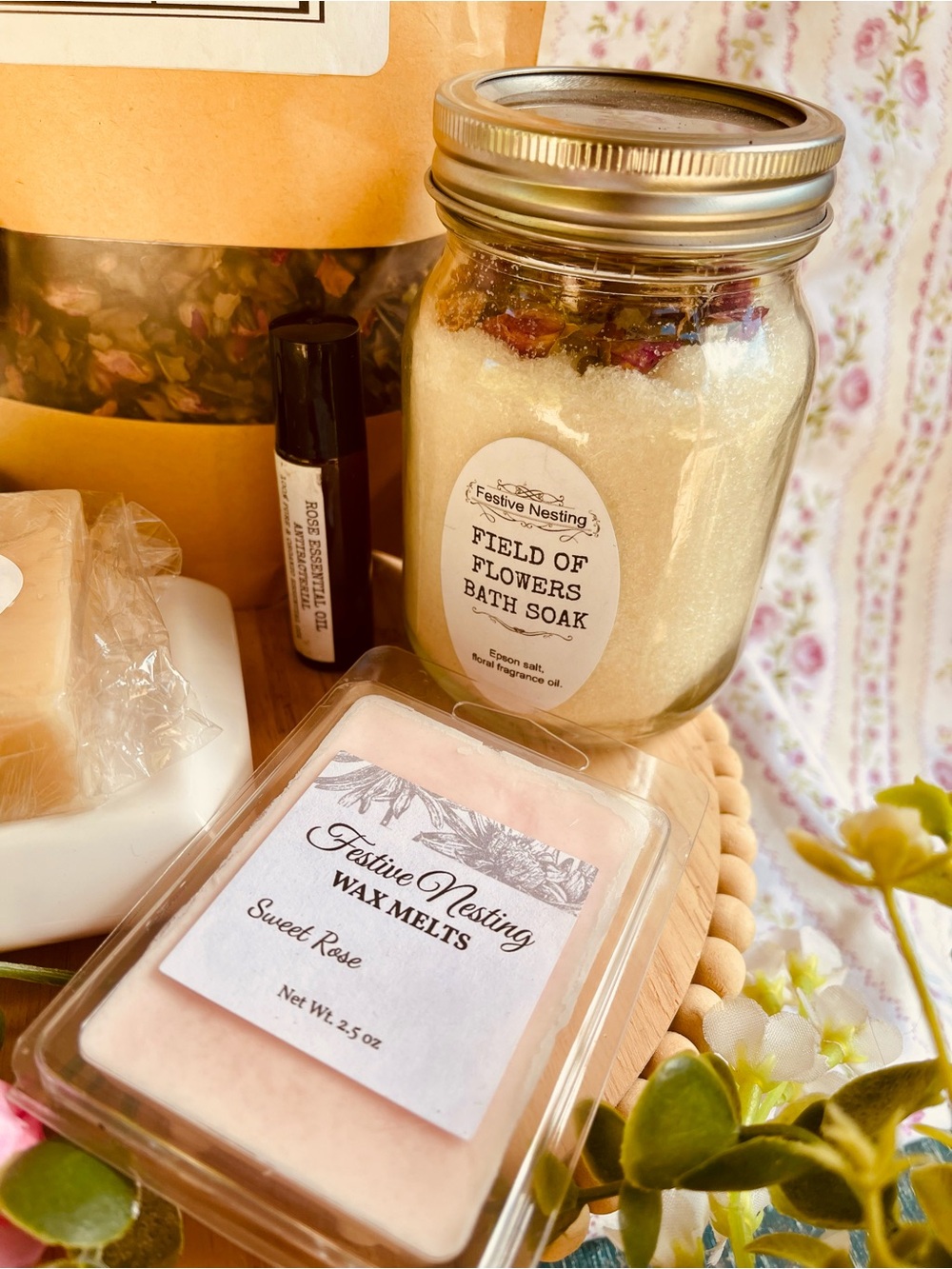 Handmade Rose Self-Care Set - Picture 3 of 8